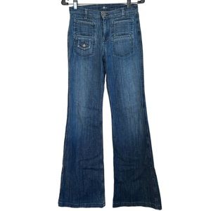 7 for all mankind mid rise 70s flare Jeans size 24